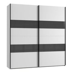 Шкаф Altona2 белый/темно-серый 225 см цена и информация | Шкафы | pigu.lt