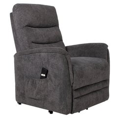 Fotelis BARCLAY 79x86xH105 cm su elektriniu kėlimo mechanizmu, pilkas kaina ir informacija | Svetainės foteliai | pigu.lt