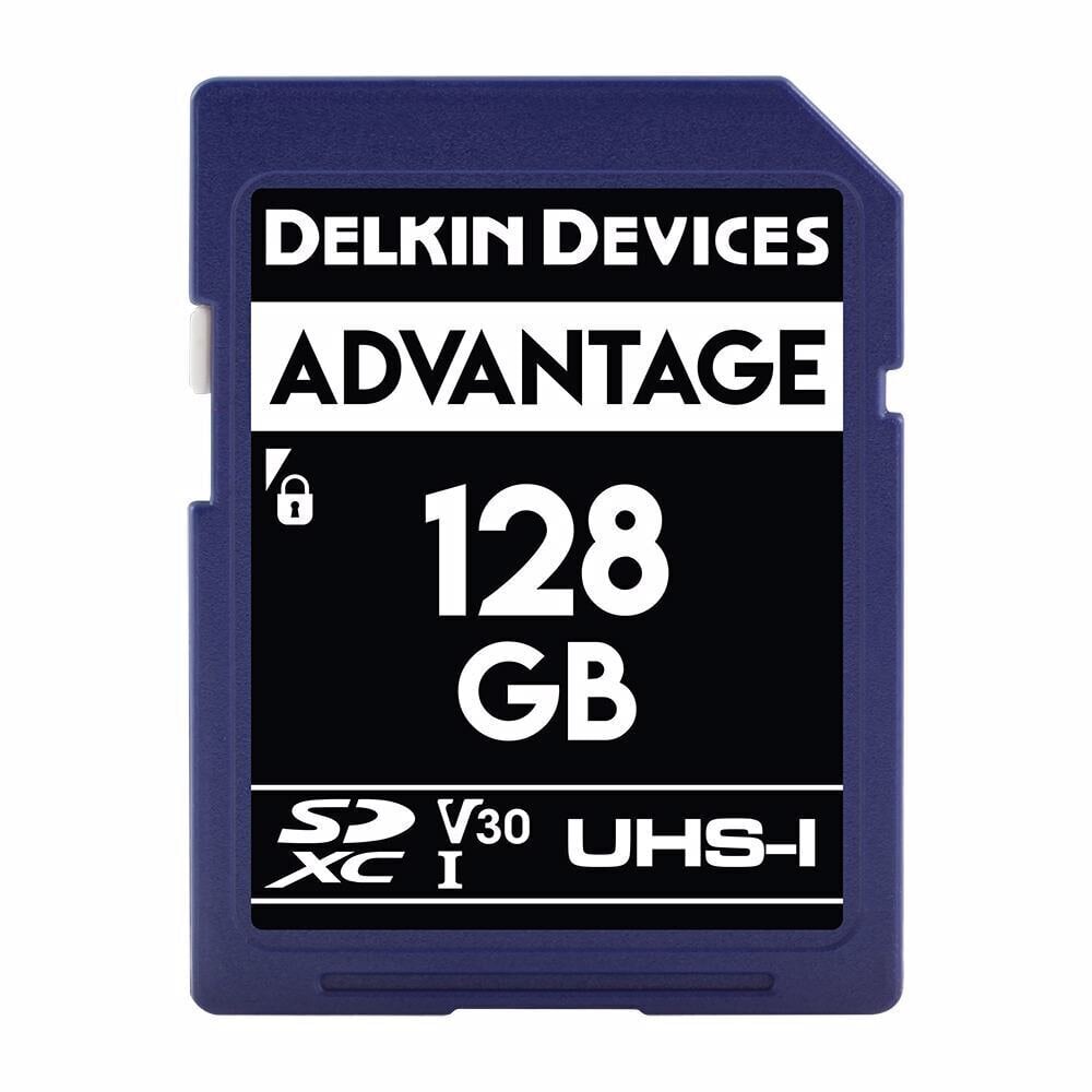 DELKIN SD ADVANTAGE 660X UHS-I U3 (V30) R90/W90 128 GB kaina ir informacija | Atminties kortelės fotoaparatams, kameroms | pigu.lt