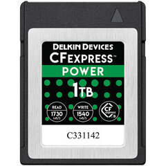 Delkin DCFX1-1TB, Memory Card, 1TB kaina ir informacija | Atminties kortelės fotoaparatams, kameroms | pigu.lt