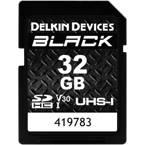 Delkin Devices 32 GB BLACK UHS-I SDHC atminties kortelė цена и информация | Atminties kortelės fotoaparatams, kameroms | pigu.lt