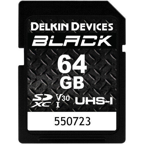 Delkin Devices 64 GB BLACK UHS-I SDXC atminties kortelė цена и информация | Atminties kortelės fotoaparatams, kameroms | pigu.lt