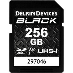 Delkin Devices 256 GB BLACK UHS-I SDXC atminties kortelė kaina ir informacija | Atminties kortelės fotoaparatams, kameroms | pigu.lt