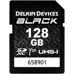 Карта памяти Delkin Devices 128GB BLACK UHS-I SDXC  цена и информация | Карты памяти для фотоаппаратов, камер | pigu.lt