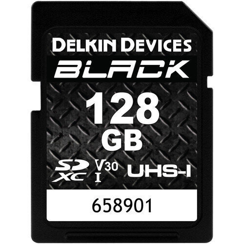 Delkin Devices 128 GB BLACK UHS-I SDXC atminties kortelė цена и информация | Atminties kortelės fotoaparatams, kameroms | pigu.lt