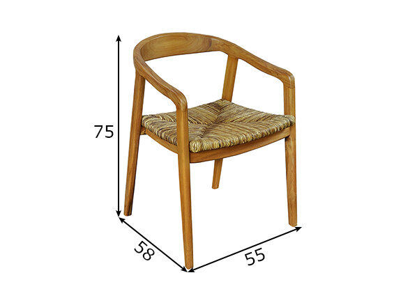 Kėdė SIT 02464-01, ruda цена и информация | Virtuvės ir valgomojo kėdės | pigu.lt