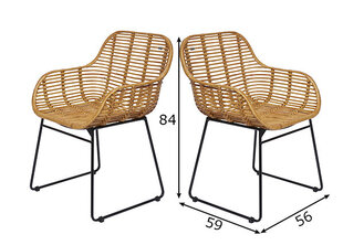 комплект из 2 стульев SIT Tom Tailor, коричневый/черный цена и информация | Стулья для кухни и столовой | pigu.lt