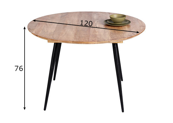 Valgomojo stalas SIT Möbel Tom Tailor, rudas kaina ir informacija | Virtuvės ir valgomojo stalai, staliukai | pigu.lt