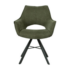 Valgomojo kėdė Home4You Eddy, žalia/tamsiai pilka kaina ir informacija | Virtuvės ir valgomojo kėdės | pigu.lt