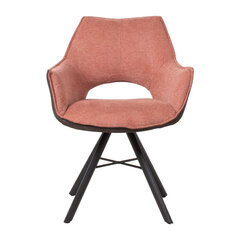 Kėdė Home4You Eddy, rožinė/pilka kaina ir informacija | Virtuvės ir valgomojo kėdės | pigu.lt