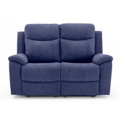 Двухместный диван Recliner Home4You Milo, 155x96xH103 см, синий цена и информация | Кресла в гостиную | pigu.lt