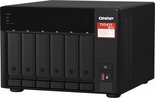 Qnap TVS-675-8G kaina ir informacija | Išorinių kietųjų diskų dėklai | pigu.lt