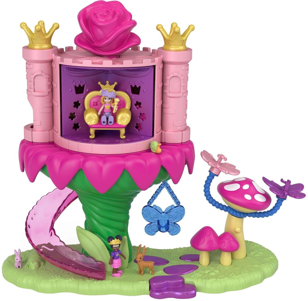 Rinkinys Polly Pocket Rainbow fairy funfair, 15 d. цена и информация | Žaislai mergaitėms | pigu.lt