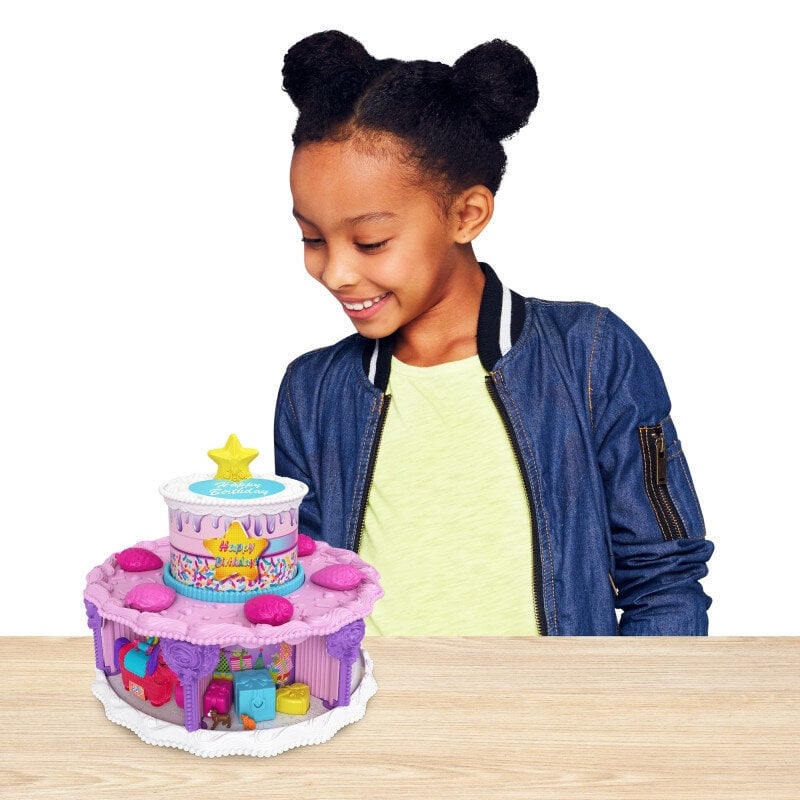 Žaislinis gimtadienio tortas su priedais Mattel Polly Pocket, GXP-783606 kaina ir informacija | Žaislai mergaitėms | pigu.lt