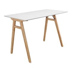 Rašomasis stalas Russel, baltas/šviesiai rudas kaina ir informacija | Kompiuteriniai, rašomieji stalai | pigu.lt