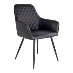 2-jų kėdžių komplektas Harbo, juoda kaina ir informacija | Virtuvės ir valgomojo kėdės | pigu.lt