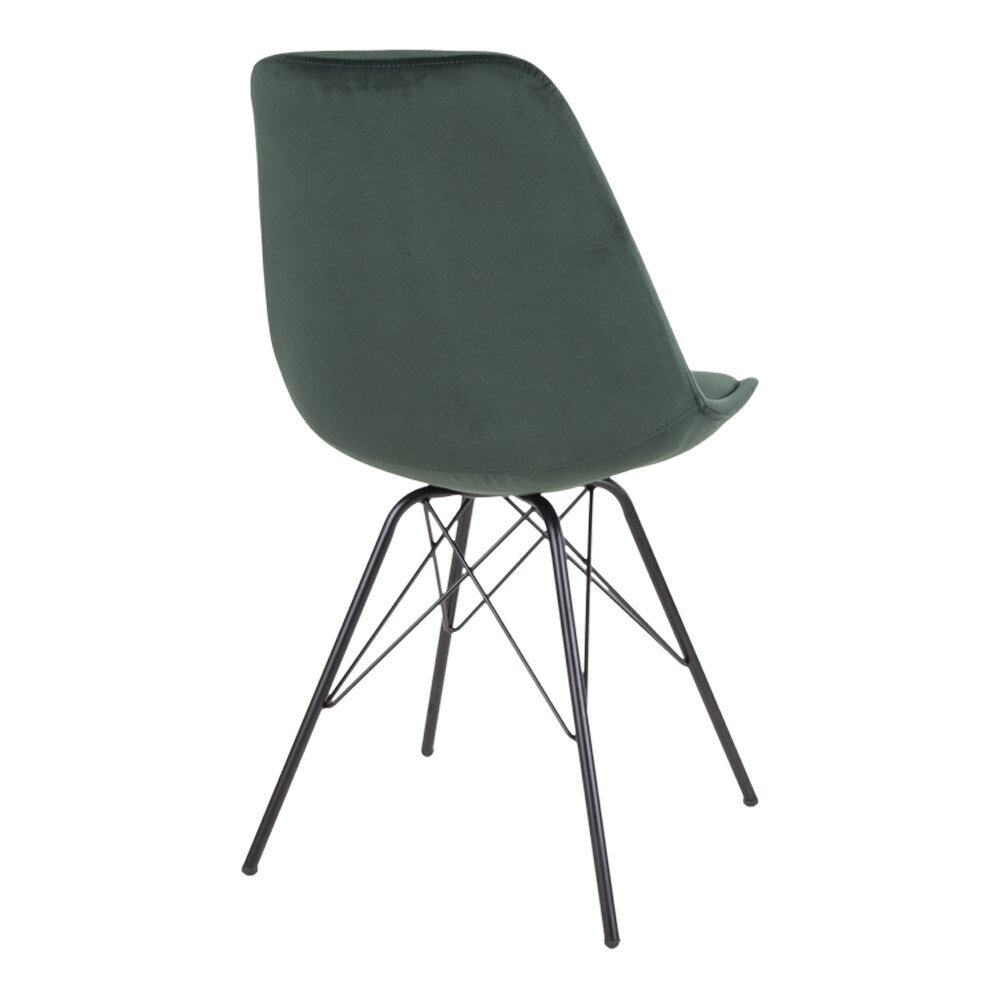 2-jų kėdžių komplektas Oslo, žalias kaina ir informacija | Virtuvės ir valgomojo kėdės | pigu.lt