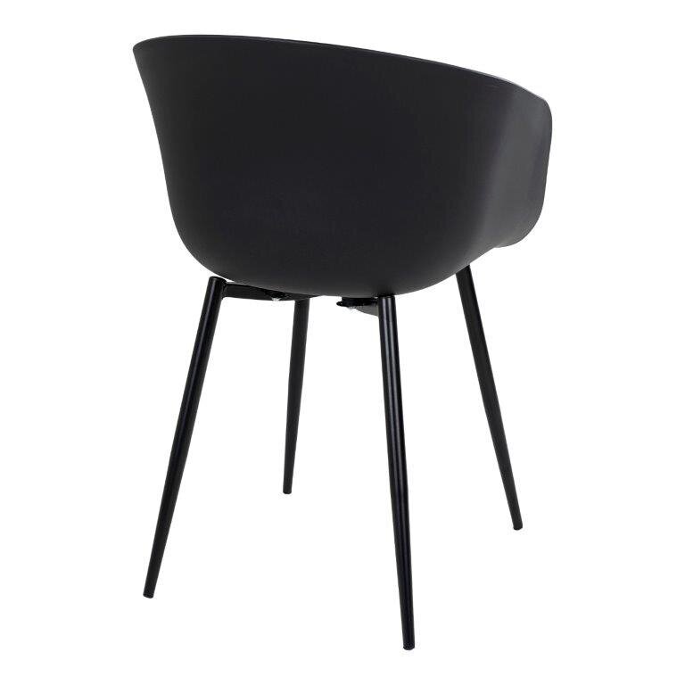 2-ų kėdžių komplektas Roda, juoda kaina ir informacija | Lauko kėdės, foteliai, pufai | pigu.lt