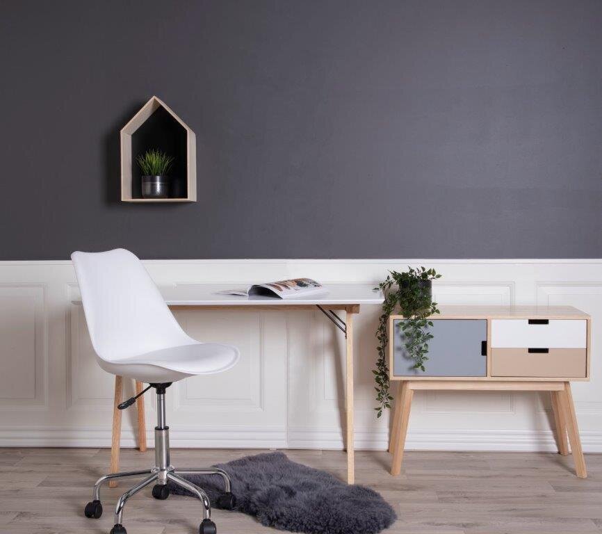 Biuro kėdė Stavanger, balta kaina ir informacija | Biuro kėdės | pigu.lt