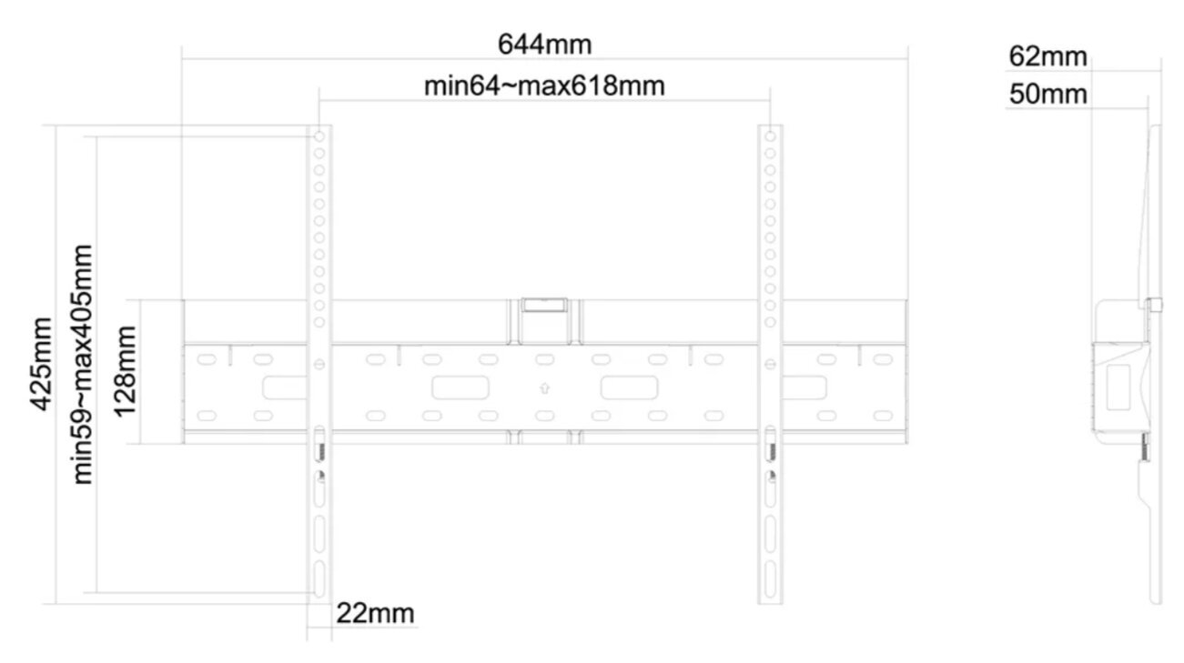 Neomounts LFD-W1640MP 37-75” цена и информация | Televizorių laikikliai, tvirtinimai | pigu.lt