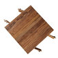Žurnalinis staliukas Coral, tiko mediena kaina ir informacija | Kavos staliukai | pigu.lt