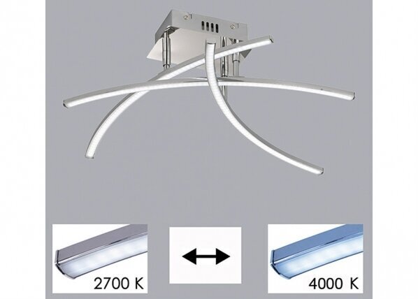 Fischer&Honsel LED lubinis šviestuvas Cross kaina ir informacija | Lubiniai šviestuvai | pigu.lt