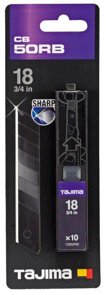 Laužomi peiliukai Tajima Dora Razar Black Blades, 10 vnt. kaina ir informacija | Mechaniniai įrankiai | pigu.lt