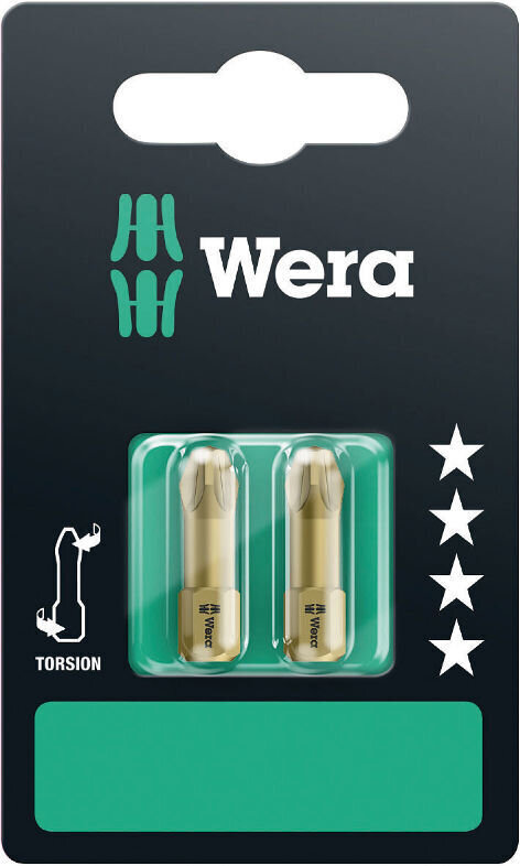 Antgalis Wera 855/1 TH Torsion, PZ 3 х 25 mm, 2 vnt. цена и информация | Mechaniniai įrankiai | pigu.lt