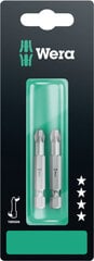 Наконечники Wera 851/4 TZ Torsion РН, 3х50 мм, 2 шт. цена и информация | Механические инструменты | pigu.lt