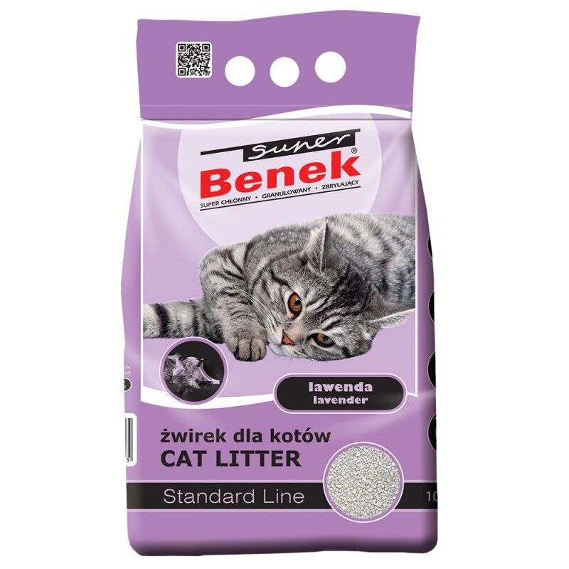 Bentonitinis kačių kraikas katėms Super Benek, 5 L