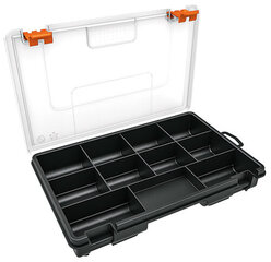 Meistro dėžutė su 11 skyrių Truper®, 230x150x38mm kaina ir informacija | Mechaniniai įrankiai | pigu.lt