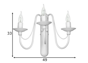 Настенный светильник Roza, белый цена и информация | Настенные светильники | pigu.lt