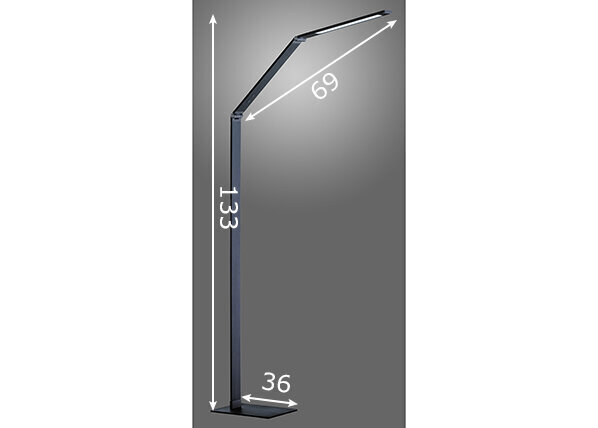 Pastatomas LED šviestuvas Geri, pilkas kaina ir informacija | Toršerai | pigu.lt