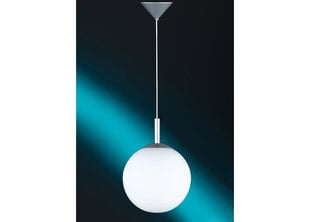 Lubinis šviestuvas Kugel Opal, su aliuminio atspalvio dalimis, 1x40W kaina ir informacija | Pakabinami šviestuvai | pigu.lt