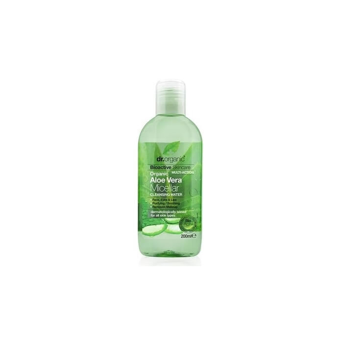 Micelinis vanduo su alaviju Dr. Organic, 200 ml kaina ir informacija | Veido prausikliai, valikliai | pigu.lt