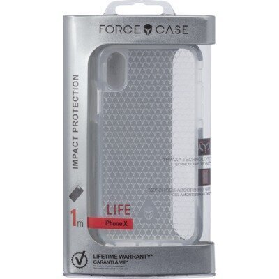 Force case skirtas iPhone X/XS, skaidrus kaina ir informacija | Telefono dėklai | pigu.lt