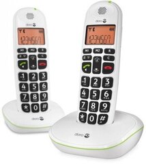 Doro PhoneEasy 100W DUO, baltas kaina ir informacija | Stacionarūs telefonai | pigu.lt