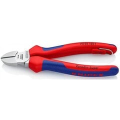 Knipex 7005160T šoninės replės, 160mm, raudona/mėlyna kaina ir informacija | Mechaniniai įrankiai | pigu.lt