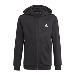 Džemperis vaikams Adidas Essentials Full Zip Hoodie Jr GN4020, juodas kaina ir informacija | Megztiniai, bluzonai, švarkai berniukams | pigu.lt