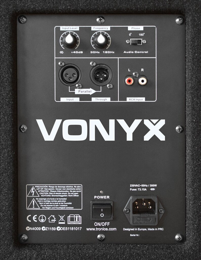 Vonyx SWA15 цена и информация | Garso kolonėlės | pigu.lt
