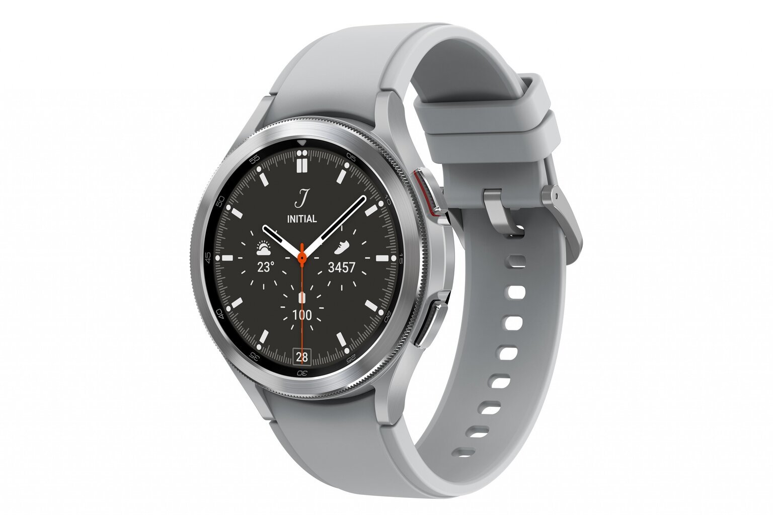 Samsung Galaxy Watch 4 Classic (BT,46mm) Silver SM-R890NZSAEUD kaina ir informacija | Išmanieji laikrodžiai (smartwatch) | pigu.lt