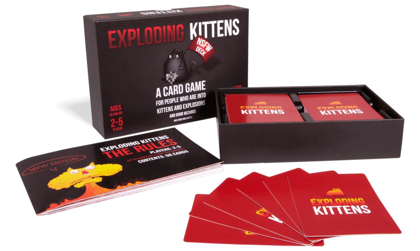 Stalo žaidimas Exploding Kittens: NSFW Deck, ENG kaina ir informacija | Stalo žaidimai, galvosūkiai | pigu.lt