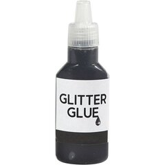 Klijai su blizgučiais Glitter glue black, 25 ml kaina ir informacija | Kanceliarinės prekės | pigu.lt