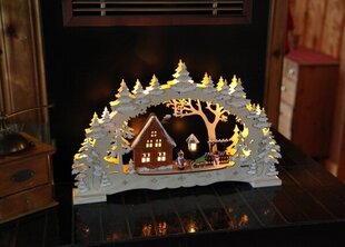 Kalėdinė dekoracija led namelis kaina ir informacija | Kalėdinės dekoracijos | pigu.lt