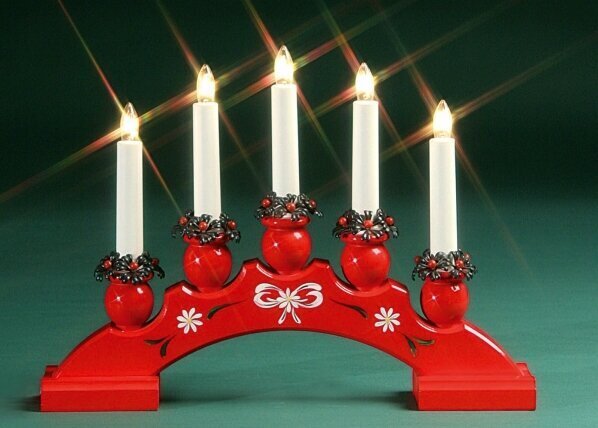 LED žvakidė Star Trading Sanna, 5LED цена и информация | Kalėdinės dekoracijos | pigu.lt
