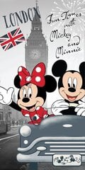 Paplūdimio rankšluostis Minnie&Mouse in London, 70 x 140 cm kaina ir informacija | Rankšluosčiai | pigu.lt