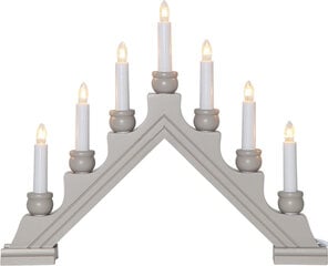 Elektrinė žvakių laikiklis Karin, pilka kaina ir informacija | Kalėdinės dekoracijos | pigu.lt