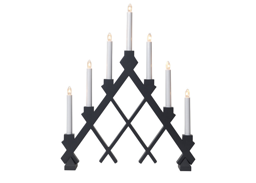 Elektrinės žvakės Rut, pilkos spalvos kaina ir informacija | Kalėdinės dekoracijos | pigu.lt