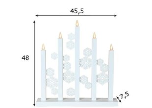 Advento žvakės Sniegas kaina ir informacija | Kalėdinės dekoracijos | pigu.lt