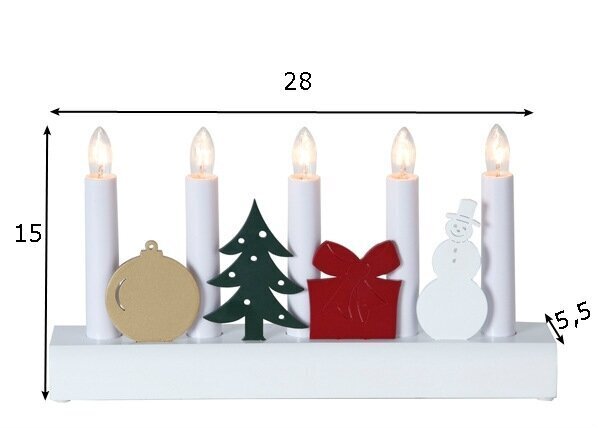 Julia elektrinės žvakės, baltos цена и информация | Kalėdinės dekoracijos | pigu.lt